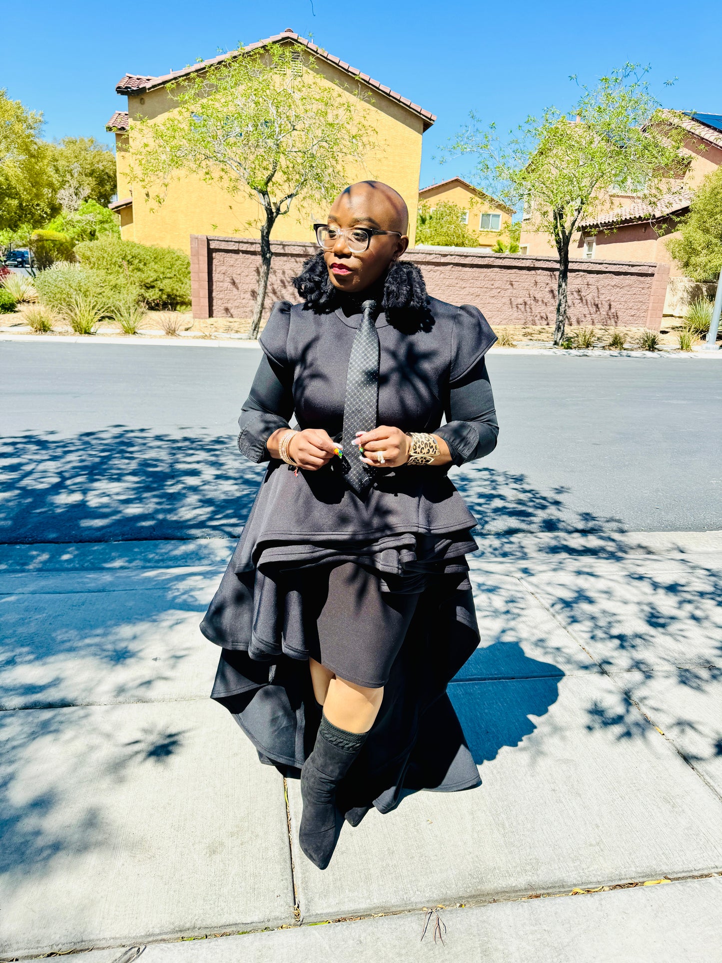 Black Train High-Low Top