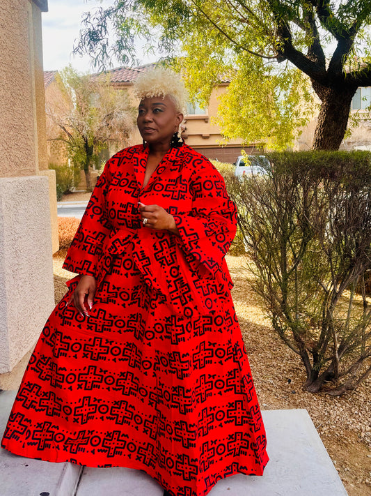 Covered By Jesus African Skirt Set (Head Wrap)