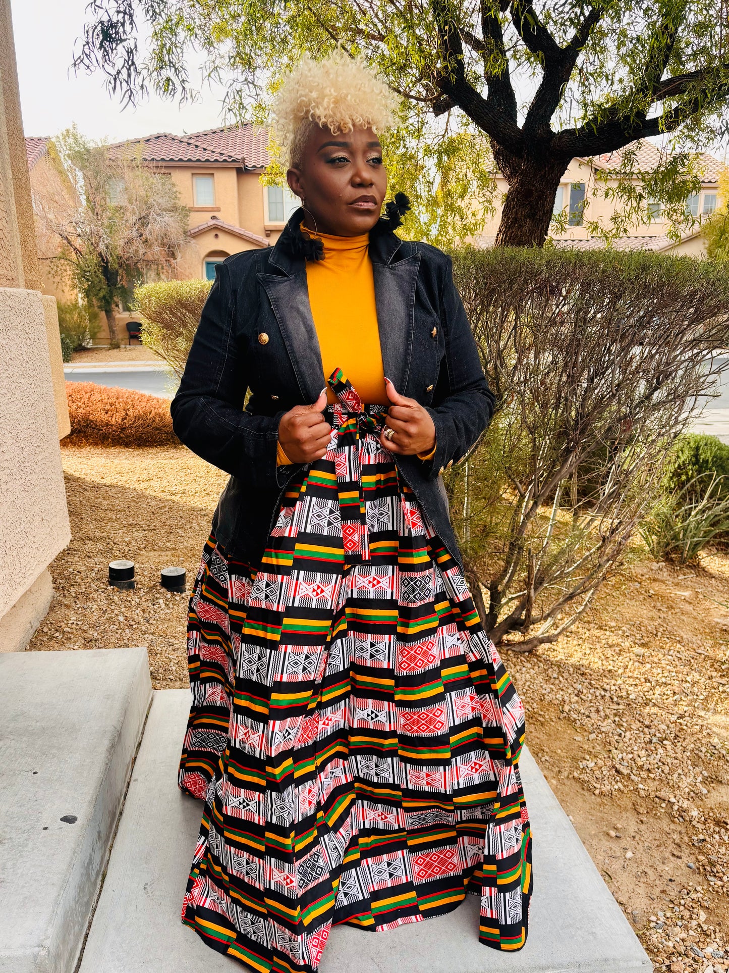 It Speaks For Itself African Skirt With Head Wrap