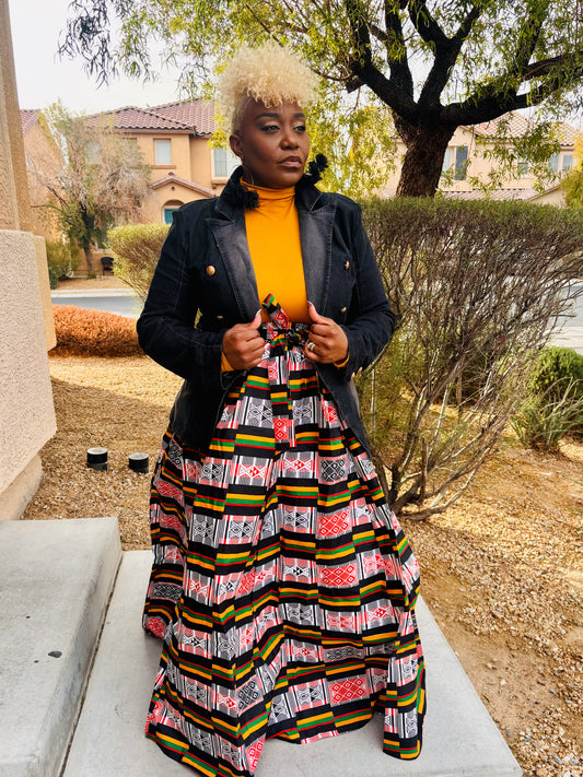 It Speaks For Itself African Skirt With Head Wrap