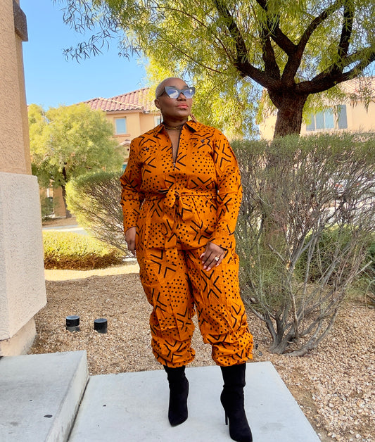 WHATS NEXT JUMPSUIT (Head Wrap)